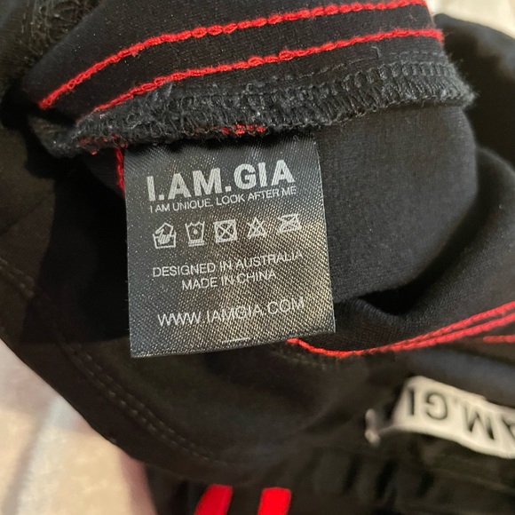 I AM GIA Astrid sporty y2K flare track pants black/red stripe xs FINAL PRICE - Picture 5 of 7